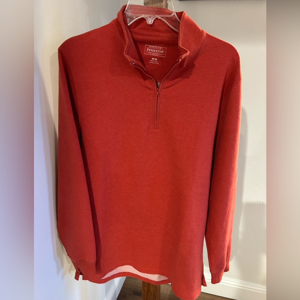Pendleton Men's 1/4 Zip‎ Up Lightweight Sweater Shirt Size Medium